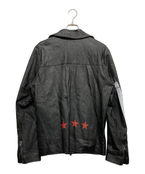 MACCHIA J（マッキアジェイ）macchia J (マッキアジェイ) ライダースジャケット ブラック サイズ:48の古着・服飾アイテム