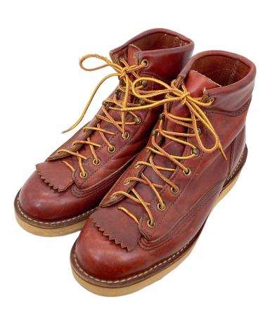 Danner　フォアマン 12200　 ワークブーツ レッド レザー USA製 中古・古着通販】Danner (ダナー) フォアマン レッド サイズ:6 1/2