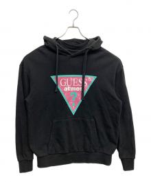 GUESS×ATMOS×badmood（ゲス×アトモス×バッドムード）の古着「プルオーバーパーカー」｜ブラック