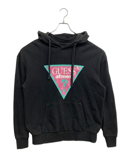 GUESS（ゲス）GUESS (ゲス) atmos (アトモス) badmood (バッドムード) プルオーバーパーカー ブラック サイズ:Mの古着・服飾アイテム