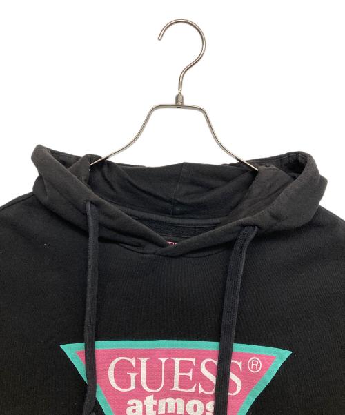 GUESS（ゲス）GUESS (ゲス) atmos (アトモス) badmood (バッドムード) プルオーバーパーカー ブラック サイズ:Mの古着・服飾アイテム