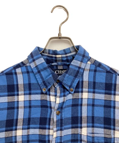 CHAPS（チャップス）CHAPS (チャップス) チェックシャツ ブルー サイズ:Lの古着・服飾アイテム
