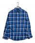 CHAPS（チャップス）の古着「チェックシャツ」｜ブルー