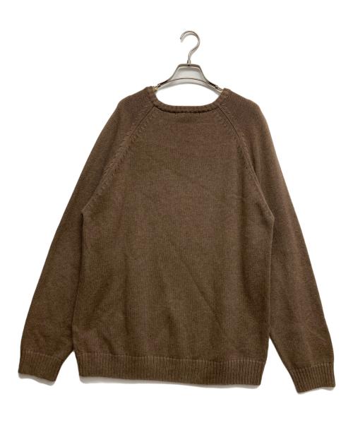 BASIC EDITION（ベーシックエディション）BASIC EDITION (ベーシックエディション) コットンニット ブラウン サイズ:Lの古着・服飾アイテム