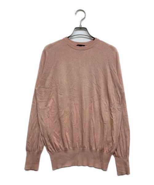 DRAWER（ドゥロワー）Drawer (ドゥロワー) シルクコットンニット ピンク サイズ:2の古着・服飾アイテム