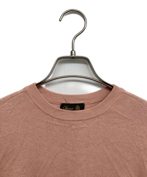 DRAWER（ドゥロワー）Drawer (ドゥロワー) シルクコットンニット ピンク サイズ:2の古着・服飾アイテム