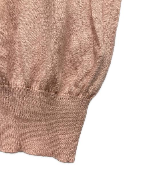 DRAWER（ドゥロワー）Drawer (ドゥロワー) シルクコットンニット ピンク サイズ:2の古着・服飾アイテム