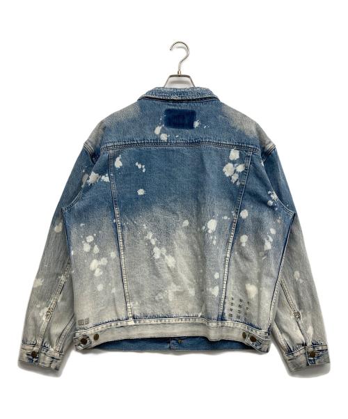 Ksubi（スビ）Ksubi (スビ) ブリーチ加工デニムジャケット ブルー サイズ:XXLの古着・服飾アイテム