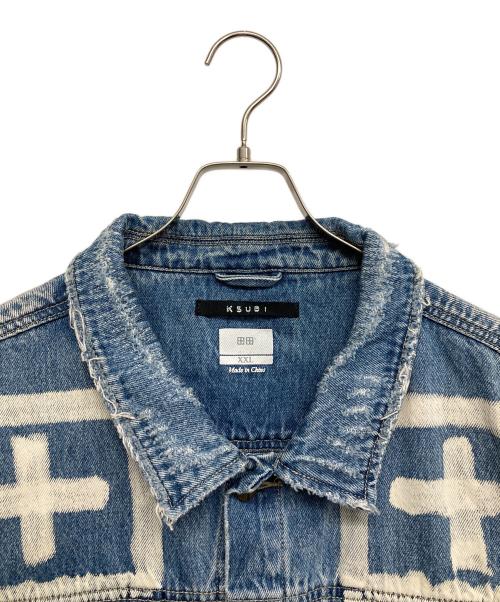 Ksubi（スビ）Ksubi (スビ) ブリーチ加工デニムジャケット ブルー サイズ:XXLの古着・服飾アイテム
