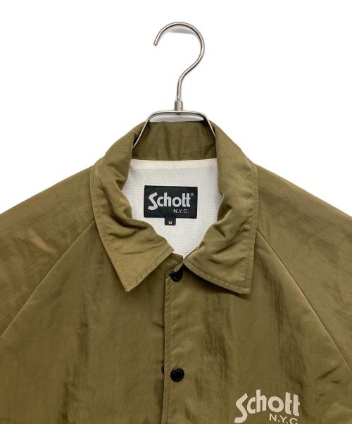 Schott（ショット）Schott (ショット) COACH JACKET OVAL LOGO グリーン サイズ:Mの古着・服飾アイテム