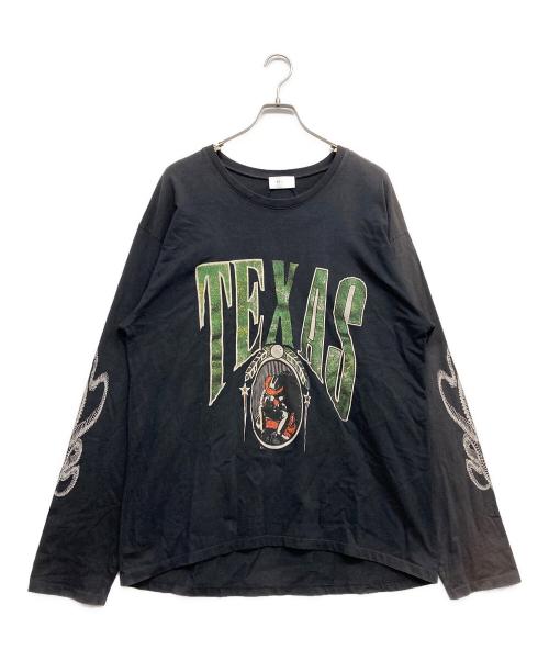 RHUDE（ルード）RHUDE (ルード) プリントカットソー ブラック サイズ:Lの古着・服飾アイテム