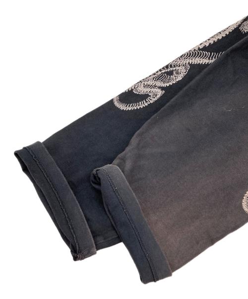 RHUDE（ルード）RHUDE (ルード) プリントカットソー ブラック サイズ:Lの古着・服飾アイテム