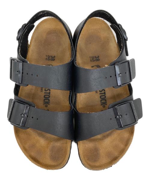 BIRKENSTOCK（ビルケンシュトック）BIRKENSTOCK (ビルケンシュトック) サンダル ブラック サイズ:24.5の古着・服飾アイテム