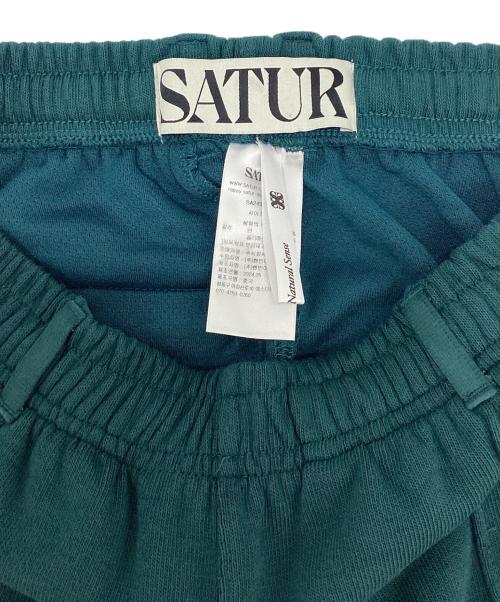 SATUR（セター）SATUR (セター) スウェットパンツ グリーン サイズ:Sの古着・服飾アイテム