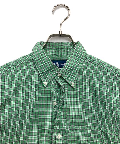RALPH LAUREN（ラルフローレン）RALPH LAUREN (ラルフローレン) チェックシャツ グリーン サイズ:Mの古着・服飾アイテム