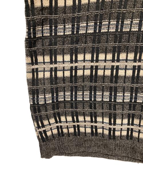 KNIGHTSBRIDGE（ナイツブリッジ）knightsbridge (ナイツブリッジ) レーヨン混ニット ブラック サイズ:EXTRA LARGEの古着・服飾アイテム