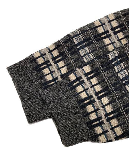 KNIGHTSBRIDGE（ナイツブリッジ）knightsbridge (ナイツブリッジ) レーヨン混ニット ブラック サイズ:EXTRA LARGEの古着・服飾アイテム