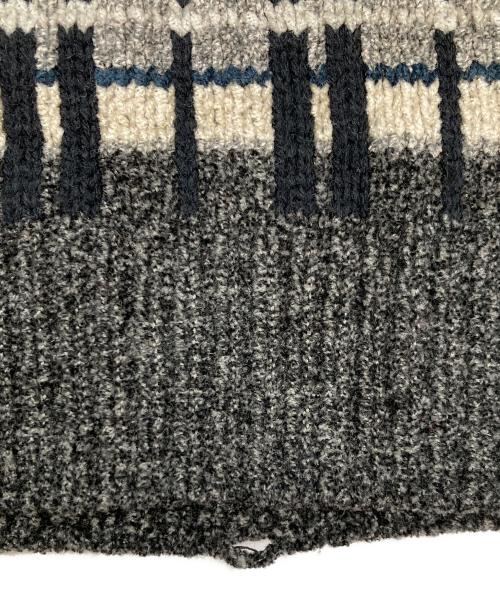 KNIGHTSBRIDGE（ナイツブリッジ）knightsbridge (ナイツブリッジ) レーヨン混ニット ブラック サイズ:EXTRA LARGEの古着・服飾アイテム