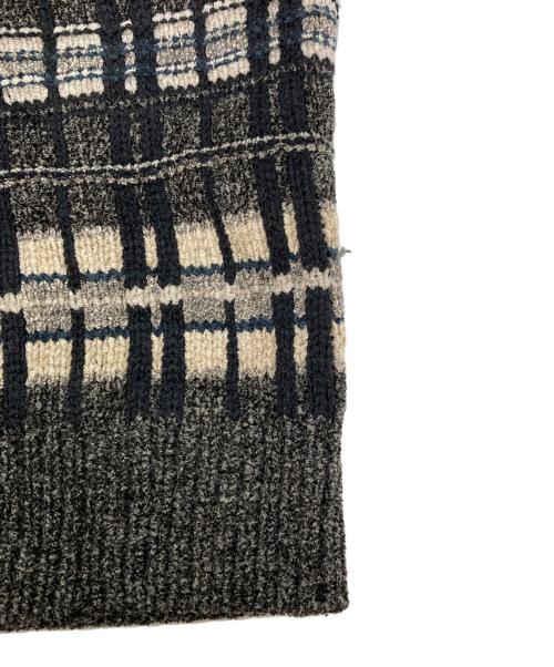 KNIGHTSBRIDGE（ナイツブリッジ）knightsbridge (ナイツブリッジ) レーヨン混ニット ブラック サイズ:EXTRA LARGEの古着・服飾アイテム