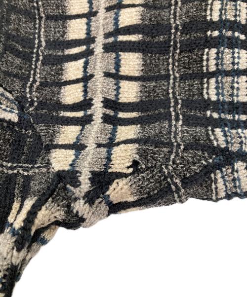 KNIGHTSBRIDGE（ナイツブリッジ）knightsbridge (ナイツブリッジ) レーヨン混ニット ブラック サイズ:EXTRA LARGEの古着・服飾アイテム