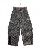 Casper Johnキャスパージョン）の古着「フェードジャガードパラシュートデニム」｜ブラック