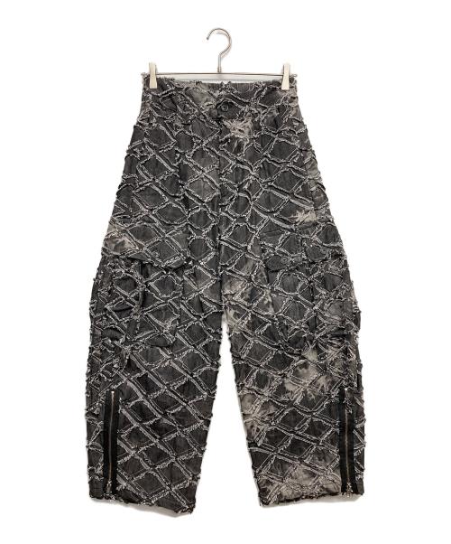 Casper John（キャスパージョン）Casper John (キャスパージョン) フェードジャガードパラシュートデニム ブラック サイズ:Sの古着・服飾アイテム