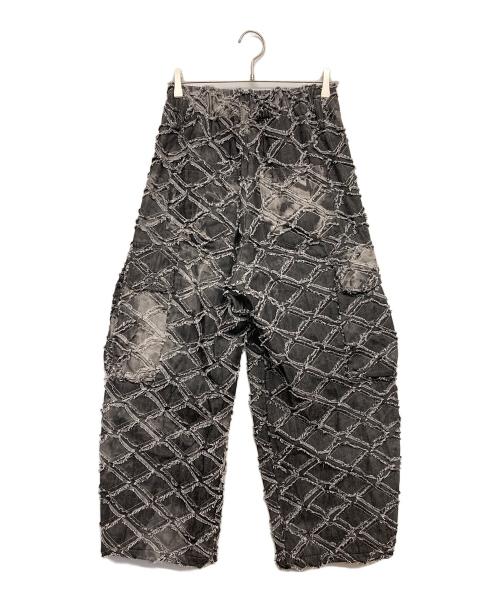 Casper John（キャスパージョン）Casper John (キャスパージョン) フェードジャガードパラシュートデニム ブラック サイズ:Sの古着・服飾アイテム