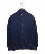 BLACK LABEL CRESTBRIDGEブラックレーベル クレストブリッジ）の古着「ニットカーディガン」｜ブラック