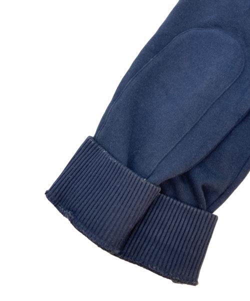 BURBERRY BLACK LABEL（バーバリーブラックレーベル）BURBERRY BLACK LABEL (バーバリーブラックレーベル) ロゴ刺繍 スウェットジップブルゾン ネイビー サイズ:2の古着・服飾アイテム