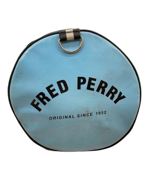 FRED PERRY（フレッドペリー）FRED PERRY (フレッドペリー) 2way レザーボストンバッグ ブラウンの古着・服飾アイテム