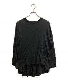 COGTHEBIGSMOKE（コグザビッグスモーク）の古着「レーヨン混カットソー」｜ブラック