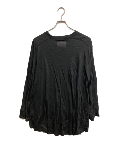 COGTHEBIGSMOKE（コグザビッグスモーク）COGTHEBIGSMOKE (コグザビッグスモーク) レーヨン混カットソー ブラック サイズ:FREEの古着・服飾アイテム