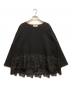 BEARDSLEY（ビアズリー）の古着「裾レースブラウス」｜ブラック