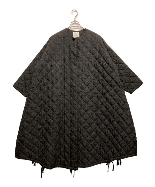 AYA（アヤ）aya (アヤ) CAROLINA GLASER (カロリナ グレイサー) キルティング フリルコート ブラック サイズ:無しの古着・服飾アイテム