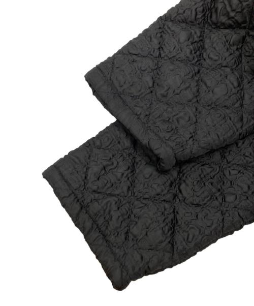 AYA（アヤ）aya (アヤ) CAROLINA GLASER (カロリナ グレイサー) キルティング フリルコート ブラック サイズ:無しの古着・服飾アイテム