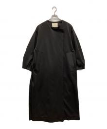 perna（ペルナ）の古着「ボリューム袖ロングコート」｜ブラック