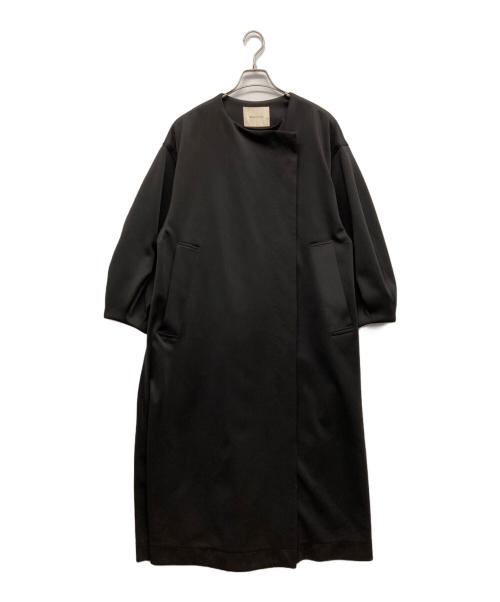 perna（ペルナ）perna (ペルナ) ボリューム袖ロングコート ブラック サイズ:Mの古着・服飾アイテム