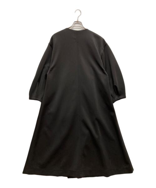 perna（ペルナ）perna (ペルナ) ボリューム袖ロングコート ブラック サイズ:Mの古着・服飾アイテム