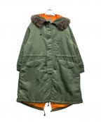 s'yteサイト）の古着「NYLON TWILL FUR MODS COAT」｜グリーン
