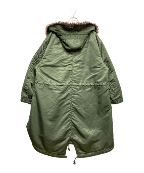 s'yte（サイト）s'yte (サイト) NYLON TWILL FUR MODS COAT グリーン サイズ:3の古着・服飾アイテム
