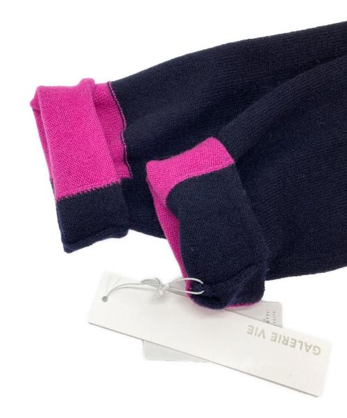 GALERIE VIE（ギャルリーヴィー）GALERIE VIE (ギャルリーヴィー) スコットランドカシミヤ タートルネックプルオーバー ネイビー サイズ:Fの古着・服飾アイテム