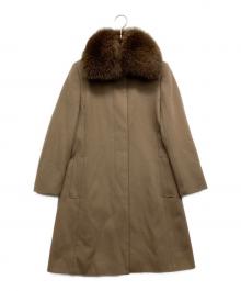 23区（ニジュウサンク）の古着「ウールカシミヤビーバー チェスターコート」｜ブラウン