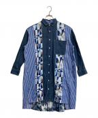KAWATANI SHIRTカワタニシャツ）の古着「シャツワンピース」｜ブルー
