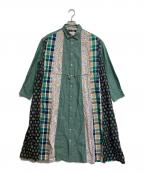 KAWATANI SHIRTカワタニシャツ）の古着「シャツワンピース」｜グリーン