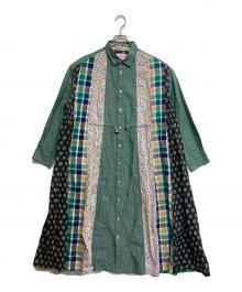 KAWATANI SHIRT（カワタニシャツ）の古着「シャツワンピース」｜グリーン