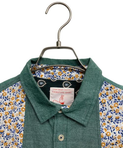 KAWATANI SHIRT（カワタニシャツ）kawatani shirt (カワタニシャツ) シャツワンピース グリーン サイズ:Mの古着・服飾アイテム