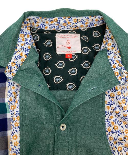 KAWATANI SHIRT（カワタニシャツ）kawatani shirt (カワタニシャツ) シャツワンピース グリーン サイズ:Mの古着・服飾アイテム