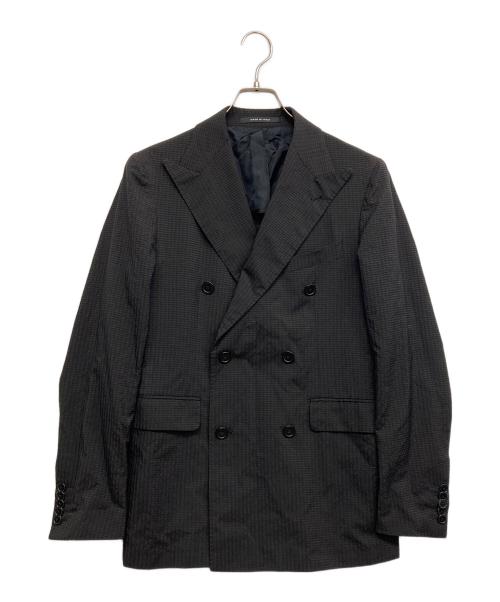 TAGLIATORE（タリアトーレ）TAGLIATORE (タリアトーレ) ウールシルクダブルブレストジャケット ブラック サイズ:44の古着・服飾アイテム