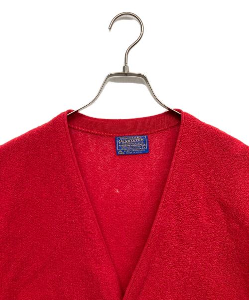 PENDLETON（ペンドルトン）PENDLETON (ペンドルトン) 70ｓカーディガン レッド サイズ:Lの古着・服飾アイテム
