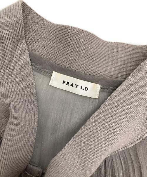 FRAY ID（フレイ アイディー）FRAY ID (フレイ アイディー) マーメイドニットコンビワンピ グレーの古着・服飾アイテム
